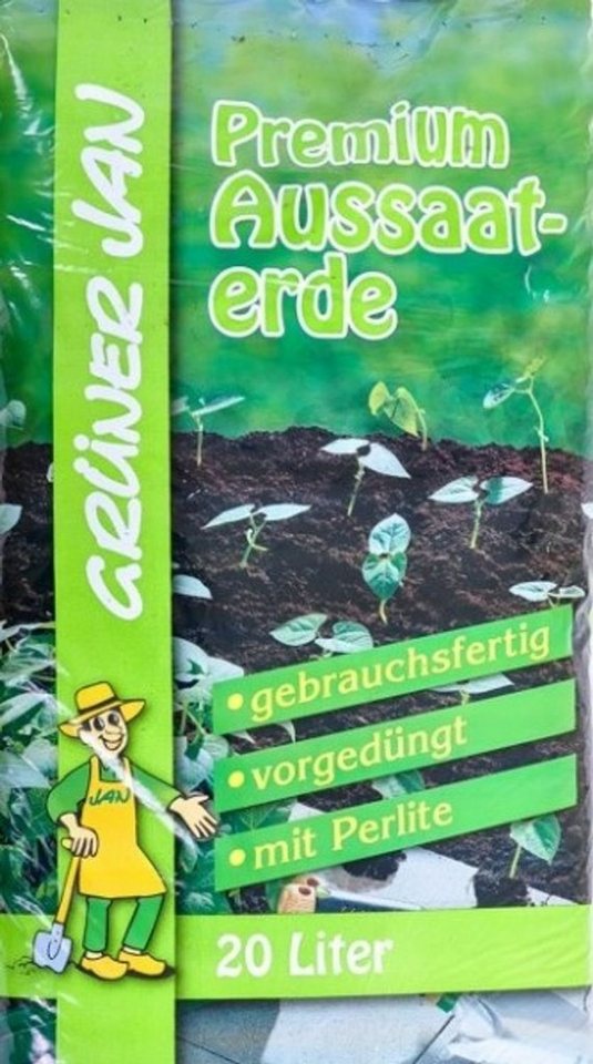 Grüner Jan Pflanzerde Aussaaterde 20 Liter Grüner Jan Pflanzerde Aussaaterde 20 Liter von Grüner Jan