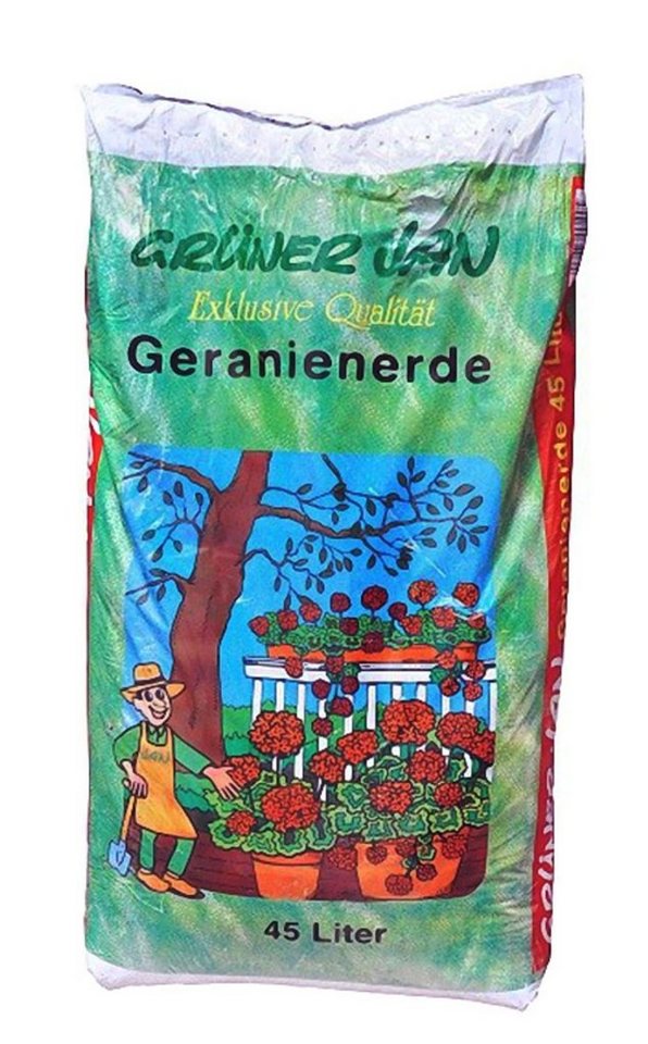 Grüner Jan Pflanzerde Grüner Jan Geranienerde 45L von Grüner Jan