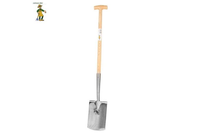 Grüner Jan Spaten Edelstahl Spaten mit T-Stiel Gartenspaten Gärtnerspaten Grabespaten von Grüner Jan