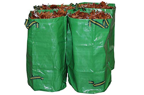 Gruener Schlauch Gartensack 120 Liter / 270 Liter *** Selbständig stehende robuste Ausführung mit Polypropylen (PP)-Gewebe 260g/m2 *** (4 x 120 Liter) von Gruener Schlauch