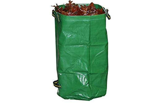 Grüner-Schlauch Gartensack 120L/270L in PREMIUM-QUALITÄT aus sehr robustem Polypropylen (PP)-Gewebe 260g/m2 | Grünschnitt | Laubsack (270L) von Gruener Schlauch