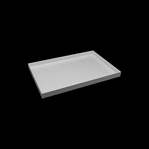 Grünke Acrylglas Deko Tablett Wanne (weiß, 20cm x 20cm) von Grünke