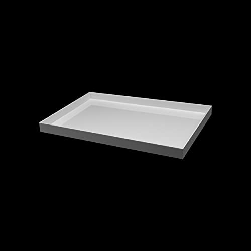 Grünke Acrylglas Deko Tablett Wanne (weiß, 20cm x 80cm) von Grünke