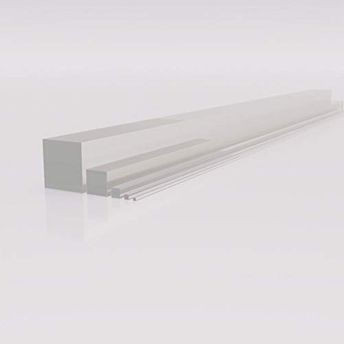 Grünke® Acrylglas GS Vierkantstab farblos klar Profil (Länge: 1m) (20x20mm) von Grünke