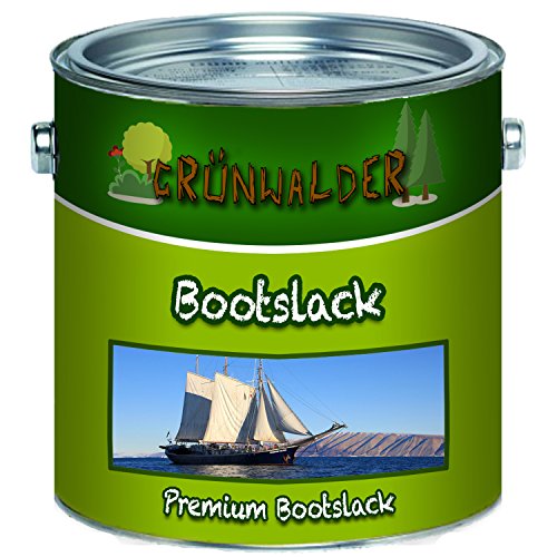 Grünwalder premium 2-Komponenten Bootslack Yachtlack SET für GFK, Polyester und Kunststoff inkl. Härter GLÄNZEND FARBAUSWAHL Bootsfarbe Yachtfarbe (1 L, Anderer RAL-Farbton (Bitte RAL Wert senden)) von Grünwalder