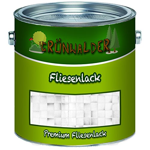 Grünwalder premium 2K Fliesenlack (10 L, Silbergrau) von Grünwalder