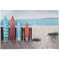 Metallbild Surfbretter Am Strand; 3D-Optik; Handgemacht; Gemälde 120cm X80cm Metallbild Surfbretter Am Strand; 3D-Optik; Handgemacht; Gemälde 120cm X80cm von GruenzimmerGmbH