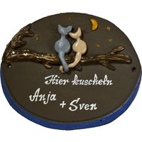 Zwei Katzen Auf Ast Zwei Katzen Auf Ast von GrunauKunstgewerbe