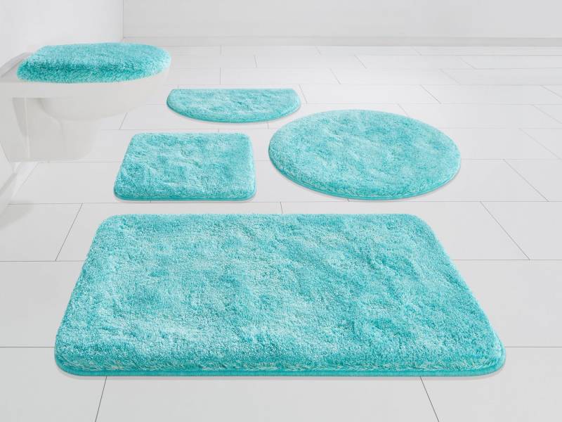 Grund Badematte Melos, Badvorleger, Badezimmer Teppich, sehr weich, Höhe 27 mm, rutschhemmend beschichtet, fußbodenheizungsgeeignet, Kunstfaser, rund, melierte Optik, sehr weicher Flor, Melange-Effekt, Made in Europe Grund Badematte Melos, Badvorleger, Badezimmer Teppich, sehr weich, Höhe 27 mm, rutschhemmend beschichtet, fußbodenheizungsgeeignet, Kunstfaser, rund, melierte Optik, sehr weicher Flor, Melange-Effekt, Made in Europe von Grund