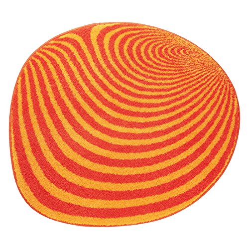 Grund 351242230 Badteppich rund Pebble, 70 cm, orange von Grund