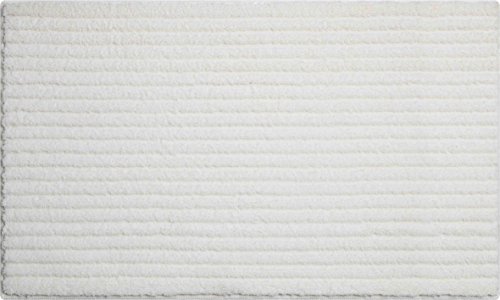 Grund 3D Badteppich 100% Polyester, ultra soft, rutschfest, RIFFLE, Badematte 60x100 cm, natur von Grund