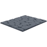 Grund Badematte "Ashtar, Badvorleger, Badezimmer Teppich, 3D-Design", rutschhemmend beschichtet, schnell trocknend, Hoch-Tief-Design mit organischer Steinoptik, Made in Europe von Grund
