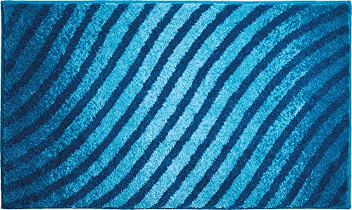 Grund Badteppich, 100% Polyacryl Supersoft, Blau, 70x120 cm von Grund