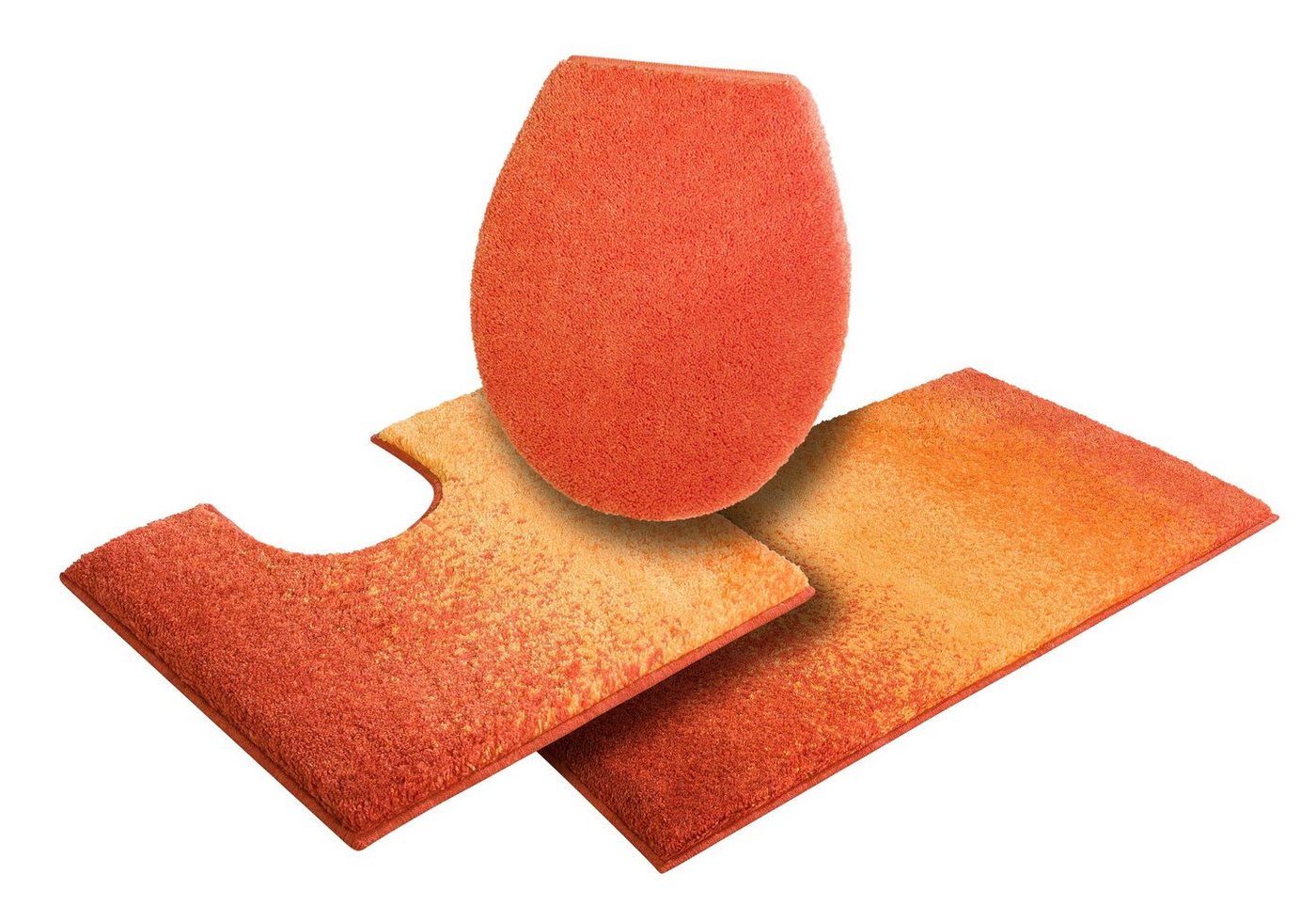 Grund Badematte Mistral, Höhe 20 mm, rutschhemmend beschichtet, fußbodenheizungsgeeignet, Kunstfaser, rechteckig, 3-tlg. Stand-WC Set, meliertes Design, Ombré-Look, auch als 3 teiliges Set, Made in Europe Grund Badematte Mistral, Höhe 20 mm, rutschhemmend beschichtet, fußbodenheizungsgeeignet, Kunstfaser, rechteckig, 3-tlg. Stand-WC Set, meliertes Design, Ombré-Look, auch als 3 teiliges Set, Made in Europe von Grund