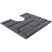 Grund Badematte "Riana, Badvorleger, Badezimmer Teppich, sehr weich", rutschhemmend beschichtet, schnell trocknend, Modernes Design mit Linien in Hoch-Tief-Struktur, Made in Europe von Grund
