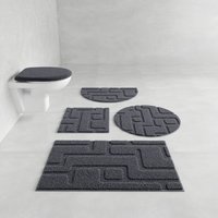 Grund Badematte "Riana, Badvorleger, Badezimmer Teppich, sehr weich" Höhe 20 mm rutschhemmend beschichtet schnell trocknend Modernes Design mit Linien in Hoch-Tief-Struktur, Made in Europe Grund Badematte "Riana, Badvorleger, Badezimmer Teppich, sehr weich" Höhe 20 mm rutschhemmend beschichtet schnell trocknend Modernes Design mit Linien in Hoch-Tief-Struktur, Made in Europe von Grund