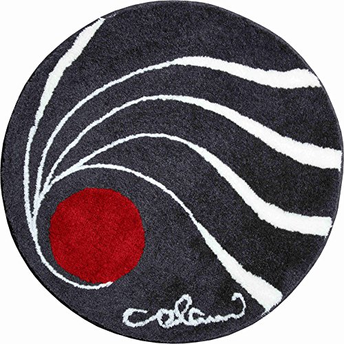 Grund COLANI Exklusiver Designer Badteppich 100% Polyacryl, ultra soft, rutschfest, ÖKO-TEX-zertifiziert, 5 Jahre Garantie, Colani 18, Badematte 80 cm rund, anthrazit Grund COLANI Exklusiver Designer Badteppich 100% Polyacryl, ultra soft, rutschfest, ÖKO-TEX-zertifiziert, 5 Jahre Garantie, Colani 18, Badematte 80 cm rund, anthrazit von Grund