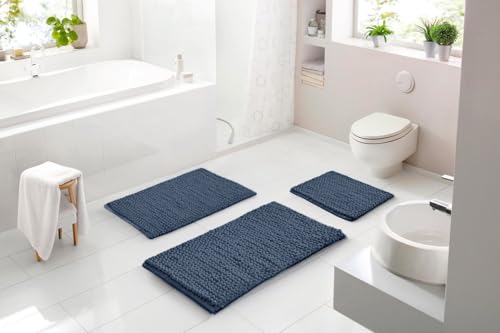 Grund Linea Due Punto UNO Badteppich 70x120 cm anthrazit Grund Linea Due Punto UNO Badteppich 70x120 cm anthrazit von Grund