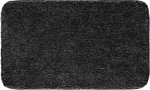 Grund Melange Badteppich, Acryl, Anthrazit, 60 x 100 cm von Grund