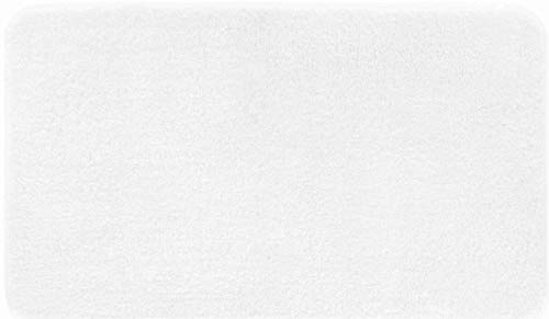 Grund Melange Badteppich, Acryl, Weiß, 60 x 100 cm von Grund