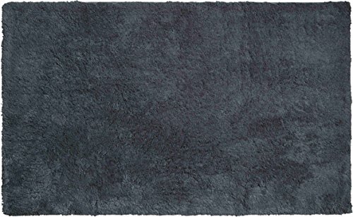 Grund organisch Garn Badteppich, 100% Bio-Baumwolle Garn, ultra soft, rutschfest, ÖKO-TEX-zertifiziert, 5 Jahre Garantie, CALO, Badematte 60x100 cm, anthrazit von Grund