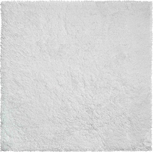 Grund organisch Garn Badteppich, 100% Bio-Baumwolle Garn, ultra soft, rutschfest, ÖKO-TEX-zertifiziert, 5 Jahre Garantie, CALO, WC-Vorlage o.A. 60x60 cm, weiss von Grund