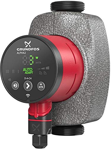 Grundfos Heizungsumwälzpumpe ALPHA2 230V PN 10 180 mm Typ 25-60 Rp 1Z von Grundfos