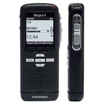 Diktiergerät Digta 7 5,2 x 13 x 2,2 cm (b x h x t) 600h inkl. Etui Handschlaufe USB-Kabel schwarz von Grundig