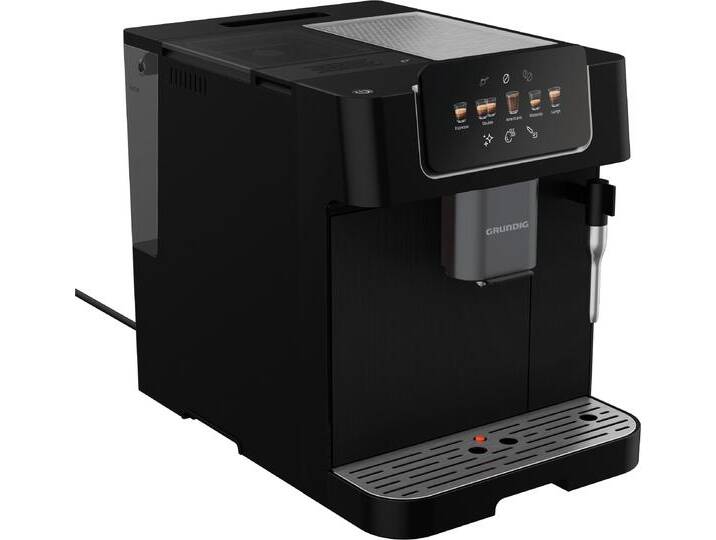 GRUNDIG Kaffeevollautomat KVA 6230 , schwarz (schwarz, edelstahl), B:27,5cm H:34cm T:40,5cm, Kaffeevollautomaten von Grundig