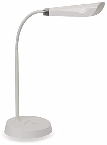 Grundig 871125215714, LED-Schreibtischlampe, Plastik, Weiß, 14 x 14 x 48 cm von Grundig