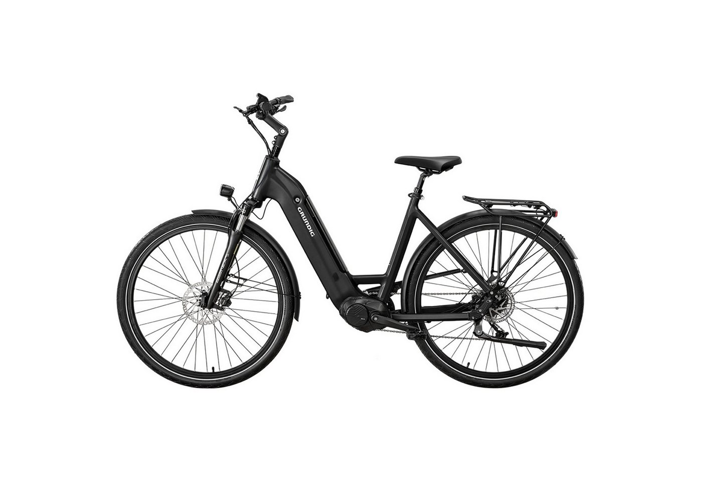 Grundig E-Bike GCB-1, 28 Zoll mit 250W/80Nm, 9 Gang, Kettenschaltung, Mittelmotor, 540 Wh Akku, Maximale Reichweite Bis 120 km, Rahmengröße 52 cm von Grundig