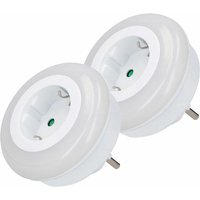 Grundig - LED-Nachtlicht, 2 Stück, 3 LEDs, Sensor/Steckdose von Grundig