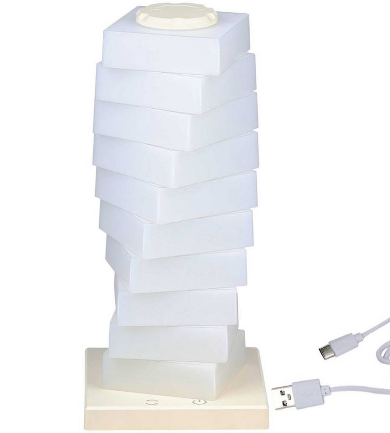 Grundig LED Tischleuchte Tischlampe mit Farbwechsel in 6 Farben, LED fest integriert, Tischlampe von Grundig