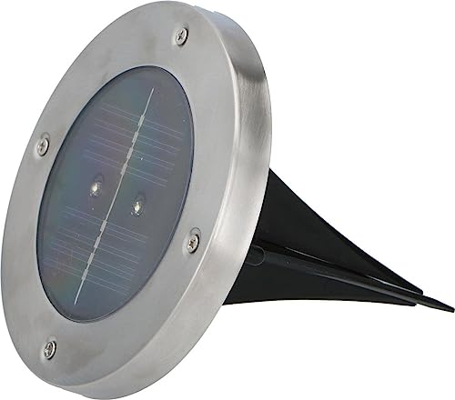 Grundig Solar-Bodenstrahler - LED - Ø12 CM - 600 mAh - Grau von GRUNDIG