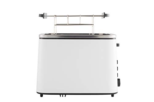 Grundig TA 5860 Toaster, 800W, 6 Bräunungsstufen, Memoryfunktion, 800, Weiß/Schwarz von GRUNDIG