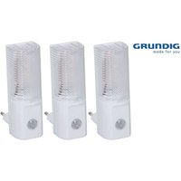 LED-Nachtlichter 3er-Set Nachtlicht Nachtlampe Notlicht Steckdose Baby Kinder von Grundig