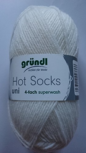 Grundl Hot Socks 50g FA.29 Weiss von Grundl