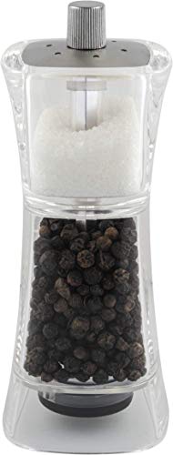 Grunwerg 9174M gmill Luxus Kombinierte Salz und Pfeffermühle aus Acryl und Keramik – 13cm hoch, rechteckig, Transparent Grunwerg 9174M gmill Luxus Kombinierte Salz und Pfeffermühle aus Acryl und Keramik – 13cm hoch, rechteckig, Transparent von Grunwerg