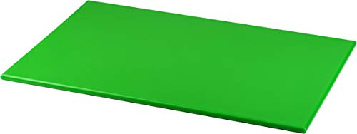Grunwerg CB-1218G Farbiges hoch verdichtetes Schneidebrett aus hygienischem Polyethylen – Grün, 45 x 30 x 1cm, farbcodiert, Kreuzkontamination verhindern, für Salaten und Obst geeignet, 48 x 30 x 1 cm von Grunwerg