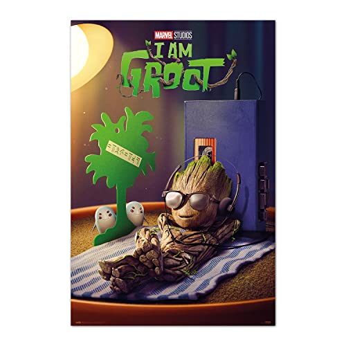 Grupo Erik Offizielles Marvel Groot Get Your Groot On Poster – 91 x 61,5 cm – Versand gerollt – Marvel Poster – Coole Poster – Kunstposter – Poster & Drucke – Wandposter Grupo Erik Offizielles Marvel Groot Get Your Groot On Poster – 91 x 61,5 cm – Versand gerollt – Marvel Poster – Coole Poster – Kunstposter – Poster & Drucke – Wandposter von Grupo Erik