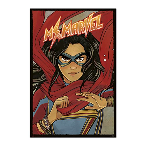 Grupo Erik Marvel Poster - Marvel MS Marvel Comicbook Poster - Kunstdruck - Deko Wohnzimmer oder Deko Schlafzimmer - Deko Zimmer - Größe : 61 x 91, 5 cm Marvel Fanartikel - Offizielle Lizenz von Grupo Erik Editores, S.L.