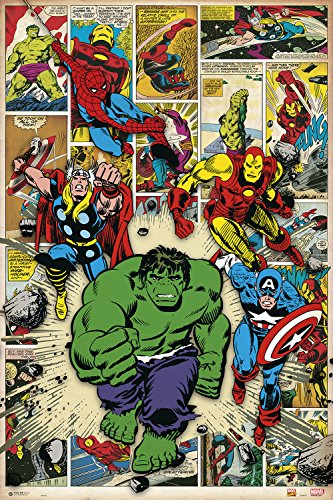 Poster Marvel Comics - Superhelden - 61 x 91.5 cm | PostersDE von Grupo Erik Editores