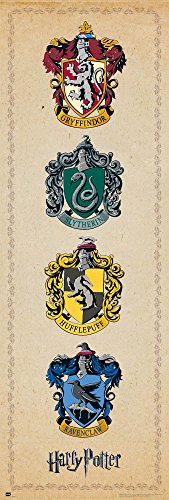 Grupo Erik Editores Harry Potter House Crests – Tür-Poster von Grupo Erik Editores