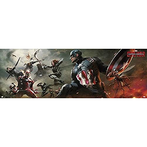 Grupo Erik Editores Marvel Captain America Civil War – Poster von Tür von Grupo Erik Editores