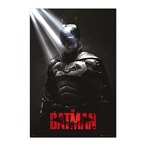 DC Comics Poster - Batman Poster - I am the Shadows Poster - Deko Wohnzimmer oder Deko Schlafzimmer - Deko Wohnzimmer - Größe : 61 x 91 - Offizielle Lizenz - The Batman Fanartikel von Grupo Erik