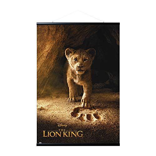 Erik Magnetische Posterleiste mit Poster - Disney Der König der Löwen Action - Poster mit Rahmen von Grupo Erik