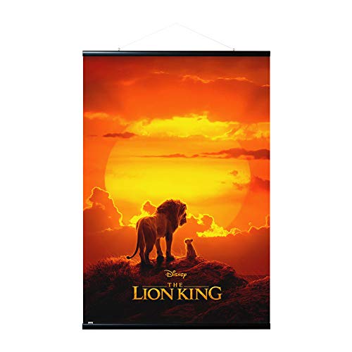 Erik Magnetische Posterleiste mit Poster - Disney Der König der Löwen One Sheet - Poster mit Rahmen von Grupo Erik
