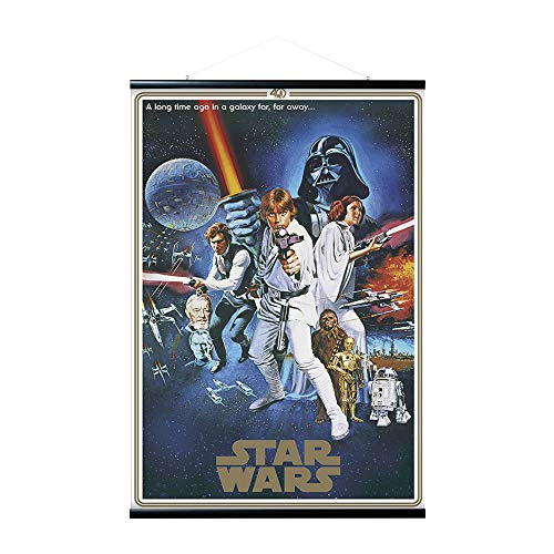 Erik Magnetische Posterleiste mit Poster - Star Wars Classic 40 Jubiläum One Sheet B - Poster mit Rahmen von Grupo Erik