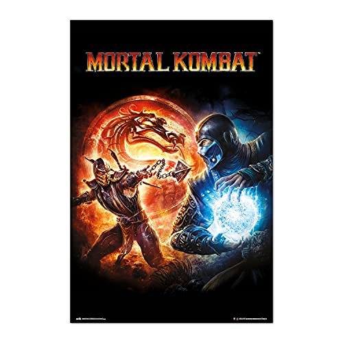 Grupo Erik Mortal Kombat 9 Videospiel Poster - Kunstdruck - Deko Wohnzimmer oder Deko Schlafzimmer - Zimmer Deko - Größe : 61 x 91, 5 cm - Minions Geschenke - Offizielle Lizenz von Grupo Erik