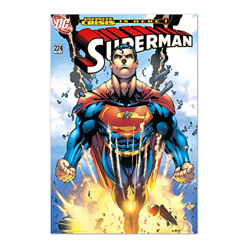 Grupo Erik Poster Dc Comics Superman Infinite Crisis Is Here! Kunstdruck - Deko Wohnzimmer oder Deko Schlafzimmer - Deko Zimmer - Größe : 61 x 91 - Offizielle Lizenz von Grupo Erik